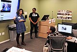 Guests at the Fordham University Wikipedia Edit-a-thon on Women of African Descent with AfroCROWD, Fordham and NYC Activism ‎