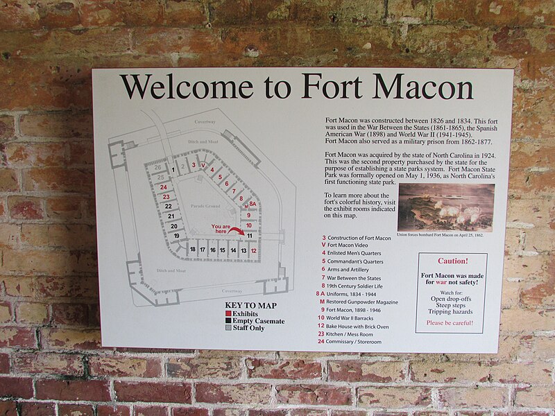 File:Fort Macon Information Marker 1.jpg