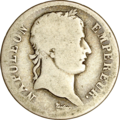 Franco Napoleón I, cabeza laureada, Imperio, 1812, Limoges, anverso.png