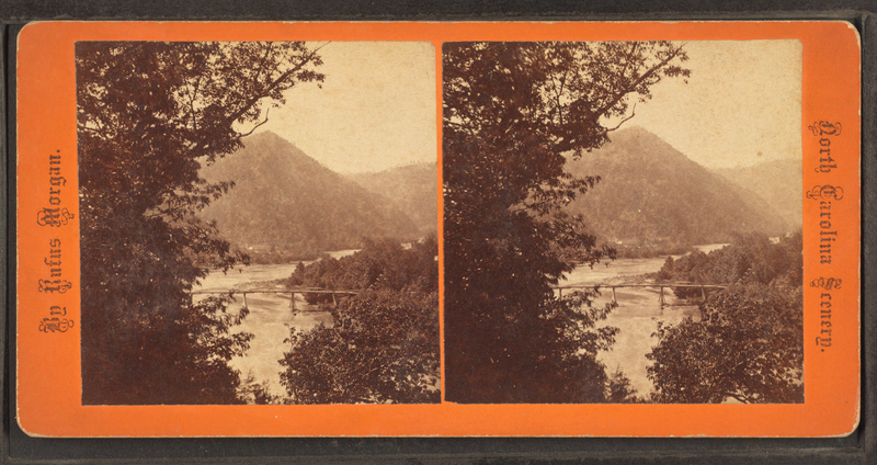 File:French Broad (River). Bridge at Warm Springs, from Robert N. Dennis collection of stereoscopic views.png