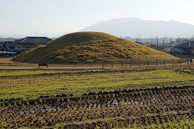 Situs Pemakaman Fujinoki di Ikaruga, Prefektur Nara, Jepang.