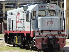 EMD GM G12 #3662 nas oficinas de Fortaleza - Ceará