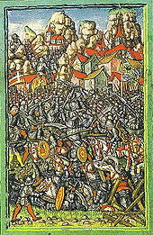 The battle of Giornico Giornico Schilling 1478.jpg