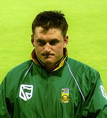 Graeme Smith played one match for the Hampshire Cricket Board in 2000, scoring 4 runs Graeme Smith portrait.jpg