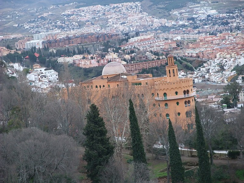 File:Granada-Alhambra-Alcazaba-6-Torre del Cubo-Vista de Granada-Al fondo, Alhambra Palace.JPG