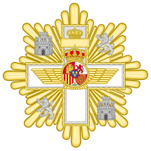 Grand Cross of the Aeronautical Merit (Spain) - White Decoration.svg