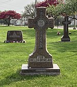 Morgan's grave at Holy Sepulchre Cemetery