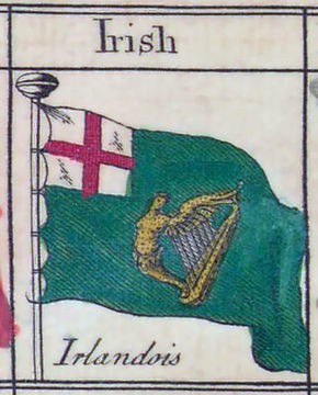 On a 1783 flag chart Green-Ensign 1783.jpg