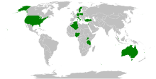 Gulfstream G550 government and military operators Gulfstream G550.svg