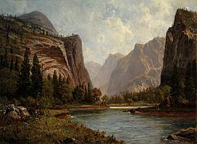 Gates of the Yosemite label QS:Len,"Gates of the Yosemite" label QS:Lpl,"Gates of the Yosemite" 1882