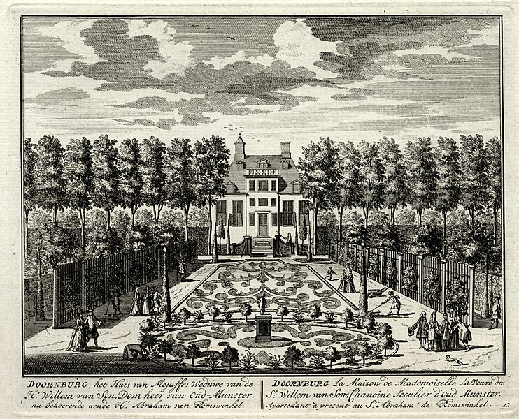 File:HUA-135701-Gezicht op de tuin en de voorgevel van het huis Doornburg te Maarssen.jpg