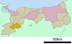 Lage von Hino in der Präfektur Tottori