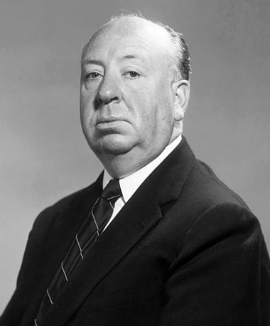Studio publicity photo of Hitchcock in 1955