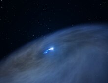 Hubble Spies Vast Gas Disk around Unique Massive Star