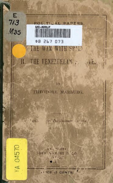 File:I. The war with Spain. II. The Venezuelan dispute (IA thewarinspain00marbrich).pdf