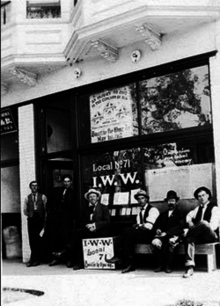 Men outside IWW Local No. 71 IWW 71 Workers.png