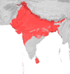 De indoariska språkens utbredningsområde