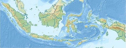 Location of the Sunda Strait in Indonesia.