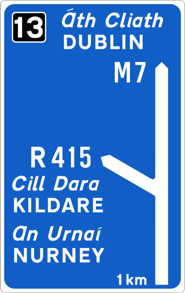 File:Information road sign advance direction motorway.svg