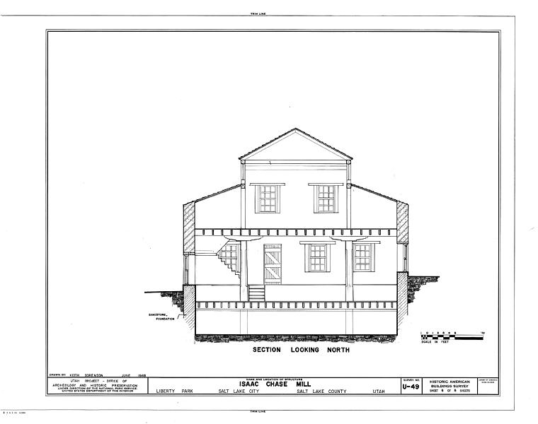 File:Isaac Chase Mill, Sixth East Street, Salt Lake City, Salt Lake County, UT HABS UTAH,18-SALCI,13- (sheet 6 of 6).tif