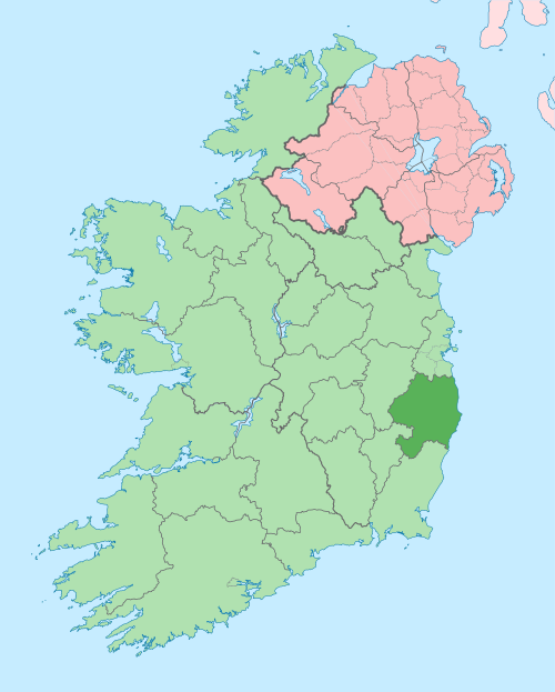 Location of County Wicklow