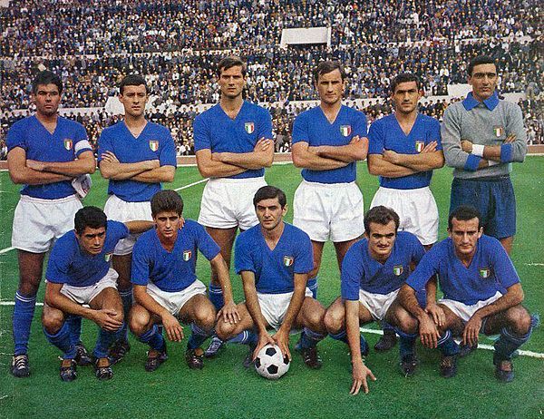 The Italy national team in 1965