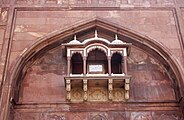 Jami' Masjid, also known as a Jama Masjid situated in Delhi, India. This is the largest mosque in India and was begun by Shah Jahan in 1650 and completed after six years at a cost of about ten lakhs of rupees.