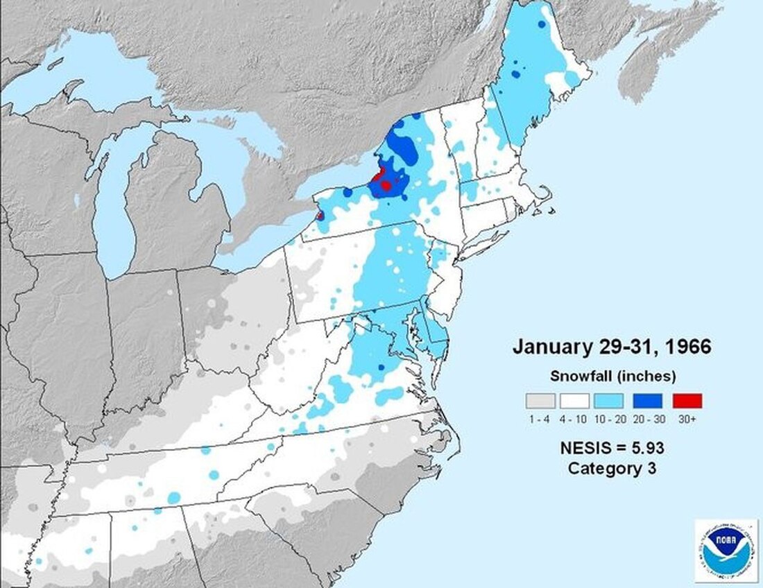 North American blizzard of 1966