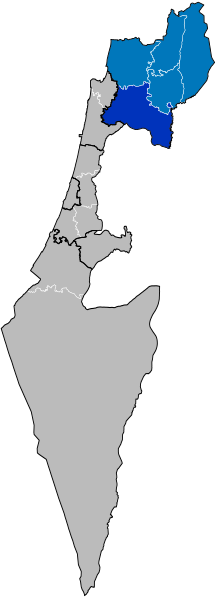 File:Jezreel subdistrict in Israel.svg