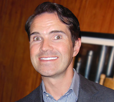 Comedian Jimmy Carr has made sixteen guest appearances making him the most frequent guest on the programme. Jimmy Carr, 2015-04-13 3 (crop).jpg