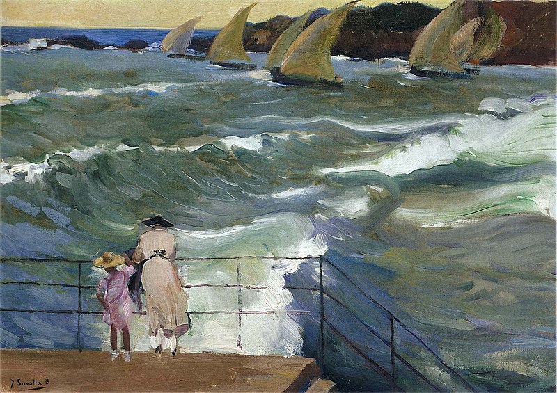 File:Joaquín Sorolla y Bastida - Rompeolas de San Sebastián.jpg