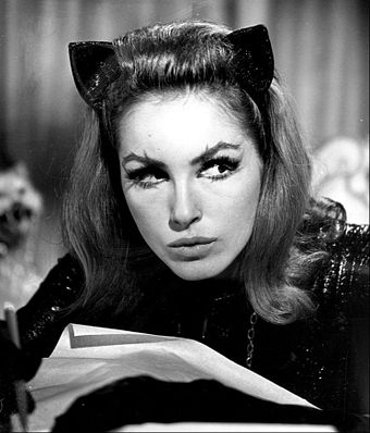 Julie Newmar as Catwoman in the first and second seasons (1966-1967) of the Batman TV series.