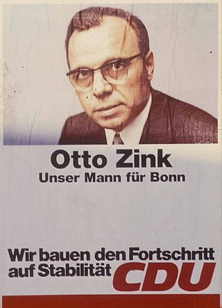 <span class="mw-page-title-main">Otto Zink</span> German politician