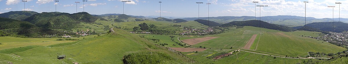 Fragment panoramy widokowej z Zamku w Kamenicy