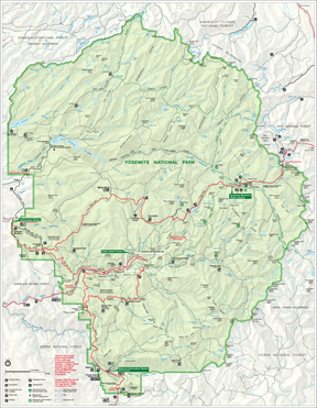 Yosemite-Nationalpark: Etymologie, Geographie, Geologie