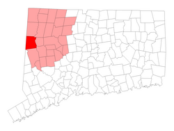 Location in Litchfield County, کنیکٹیکٹ