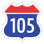 Expressway No.105 shield}}