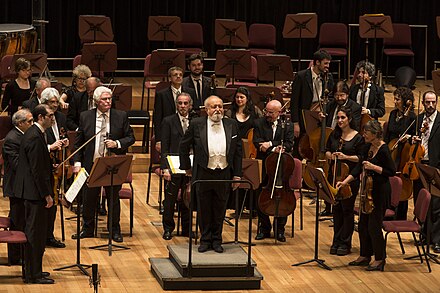 Krzysztof Penderecki conducting the Argentine National Symphony Orchestra, 2015