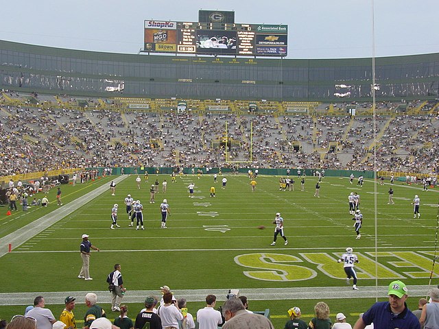 Tennessee at Green Bay in the preseason; both teams made the playoffs