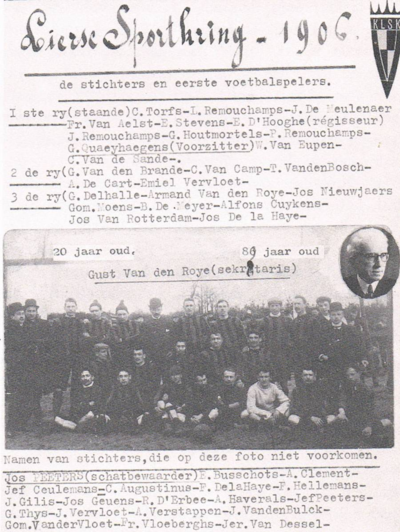 Lierse SK in 1906: Stichters en eerste spelers
