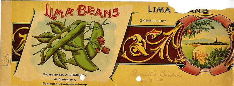 File:Lima Beans Can Label - NARA - 22475189.jpg