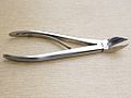 EN:Liston Bone Cutting Forcep curved RU:Костные кусачки Листона изогнутые