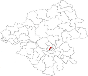 Kanton na mapě departementu Loire-Atlantique