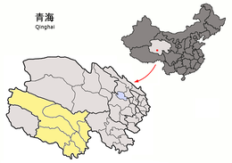 Préfecture autonome tibétaine de Yushu - Carte