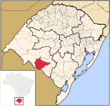 Locator map of Dom Pedrito in Rio Grande do Sul.svg