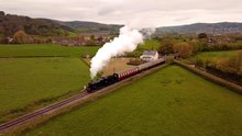 Fișier: Locomotive 53808 West Somerset Steam Railway.webm