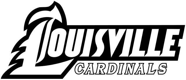 Franchise Club Men's NCAA Louisville Cardinals FC Big Logo, Black, X-Large