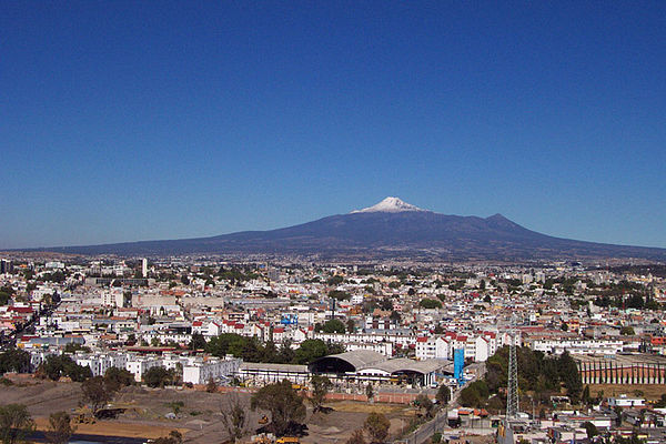 View of the La Malinche volcano