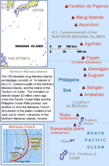 Map Mariana Islands volcanoes.gif