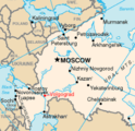 On map of Russia На карте России